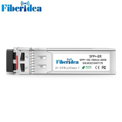 10G SFP + ER 1550nm 40km Trosglwyddydd