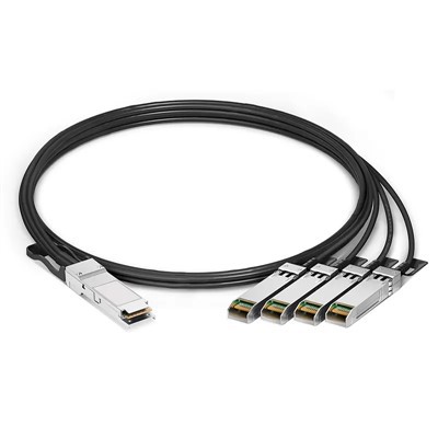 Ansawdd uwch yn gydnaws 1 0 0g qsfp28 i 4 x 25g sfp28 Passive Uniongyrchol Atodwch Cable Breakout Copr 0.5m -5 m